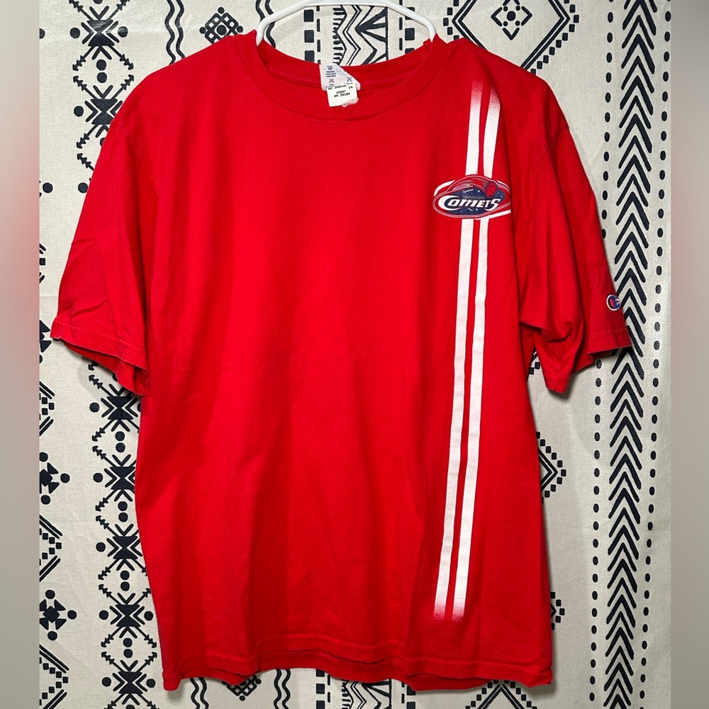 Y2K Houston Comets WNBA 2000s Champion red t-shirt - Kids size‎ XL 18-20